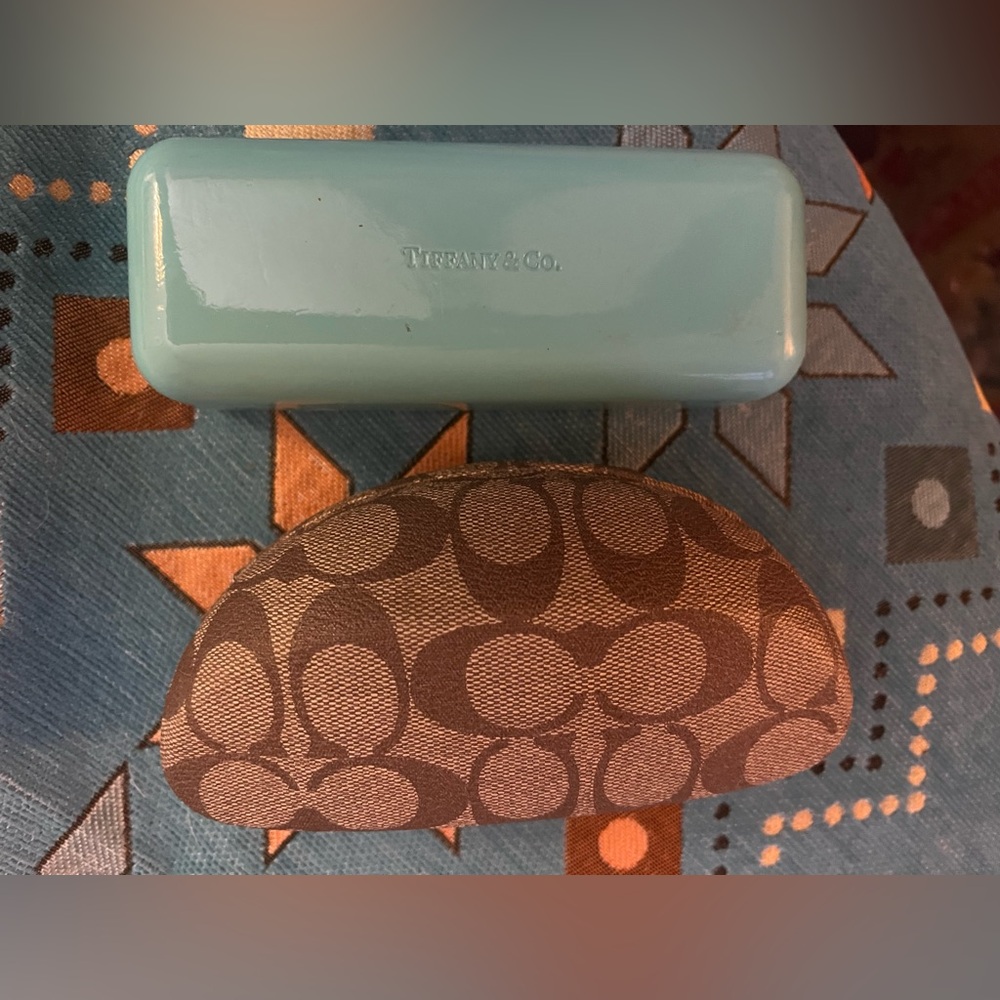 Tiffany & Co. Blue and Coach  Glass Cases